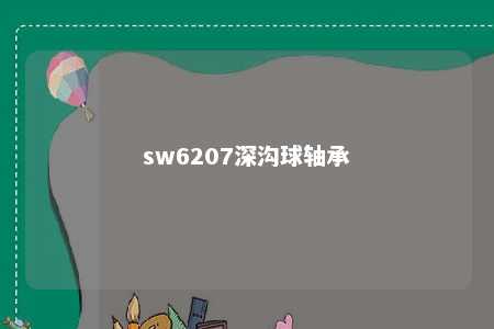 sw6207深沟球轴承 