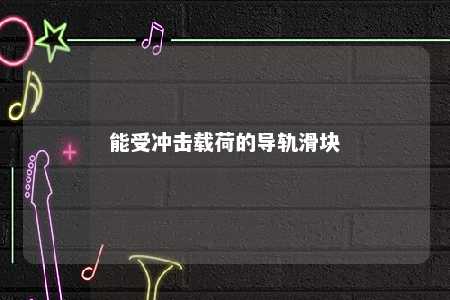 能受冲击载荷的导轨滑块 